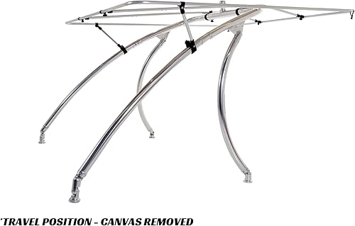 Miniatura 2 de Big Air Super Shadow Wakeboard Tower Bimini Top - 76 x 76 pulgadas - Se monta sobre la torre de vigilia existente