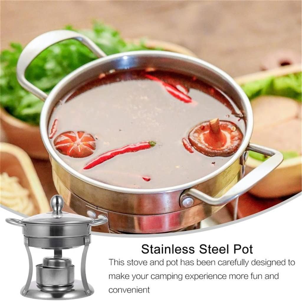 1 set of Portable Stove Hot Pot Cooking Mini Kitchen