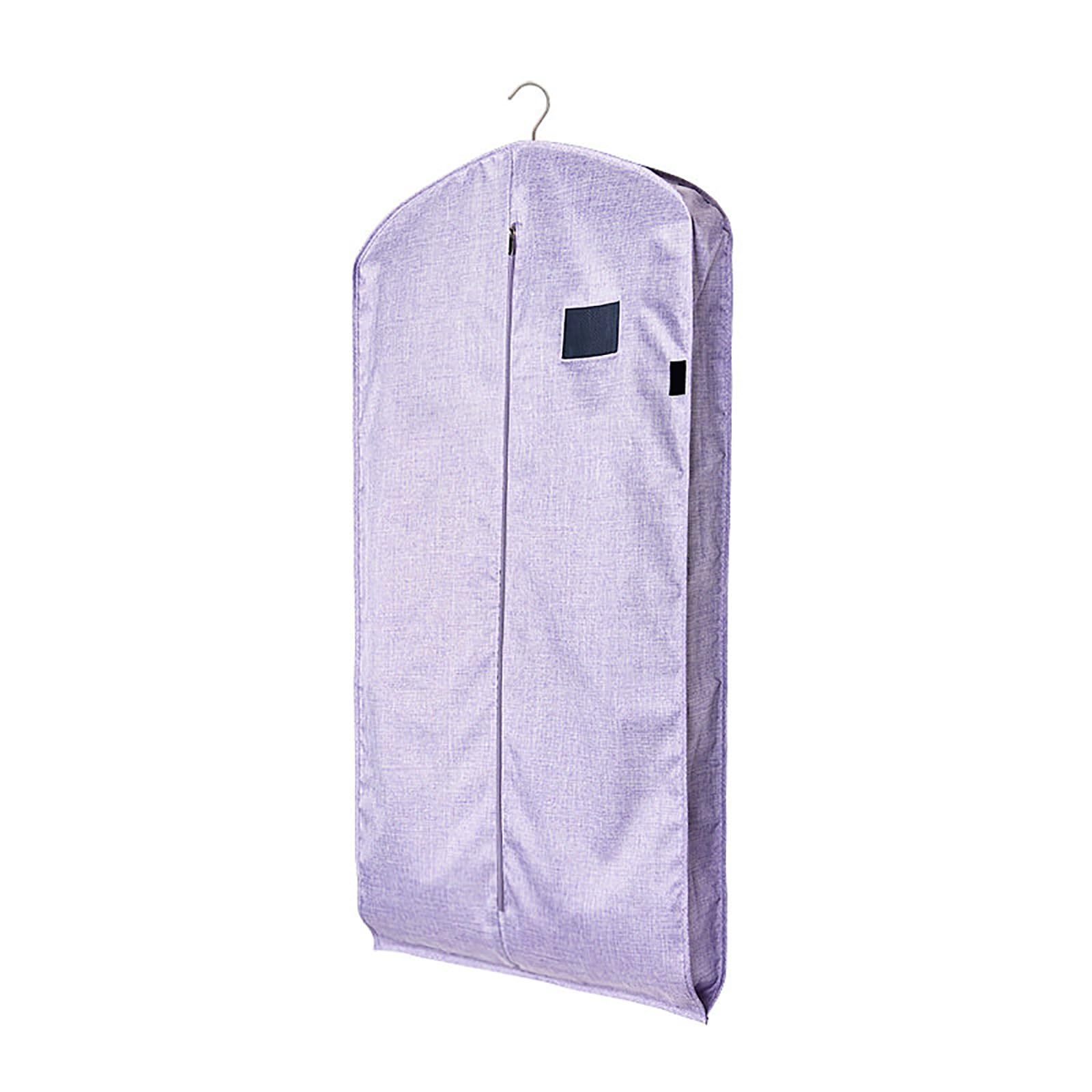 Garment Bags for Hanging Clothes, Clothes Cover, Garment Bags with Storage, Coats and Down Jackets(Purple,58 * 9 * 90cm/23 * 4 * 35in)