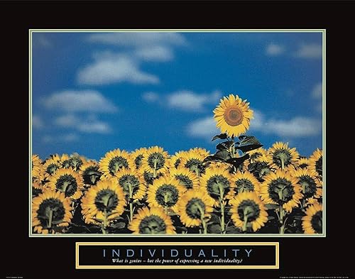 Posterazzi PDXF102124Large Individuality - Impresión fotográfica de girasoles (36 x 24), multicolor