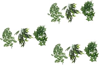 Didiseaon 9 Peças Caixa De Escalada Para Animais De Estimação Planta Tanque De Répteis Decoração De Plantas Répteis Lagartos De Estimação Decoração De Plantas Habitats De Répteis Recipiente