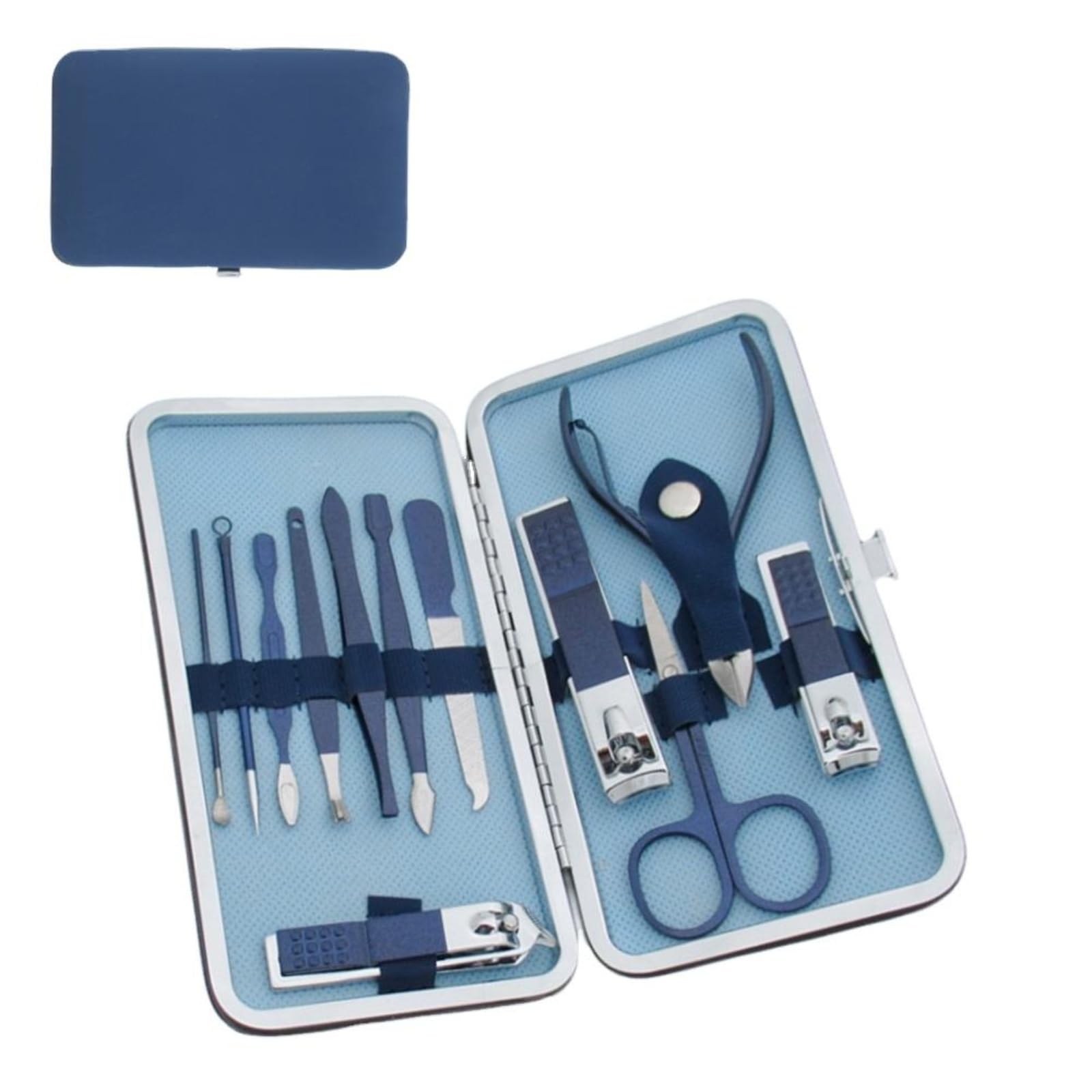 10PCS Nail Clippers Set Fingernail and Toenail Clipper Cutters Manicure Pedicure Kit Stainless Steel Professional Grooming Kits Nail