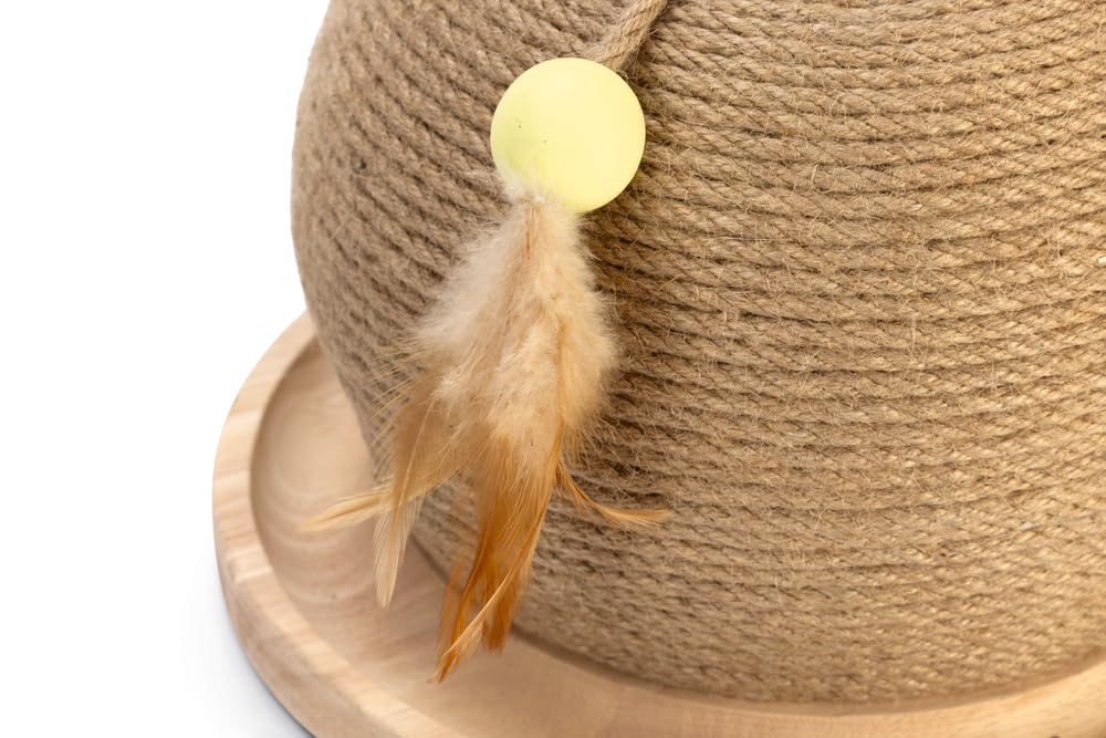 Designed by Lotte Kratz- und Spielball Mila, Katzenspielzeug, Holz