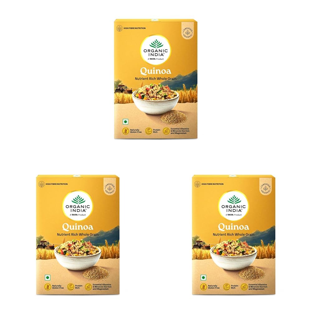 A TATA Product – Organic India Quinoa – 500g | Nutrient-Rich Whole Grain | Protein-Rich | Gluten-Free | Source of Iron & Magnesium (Pack of 3)-picture-26