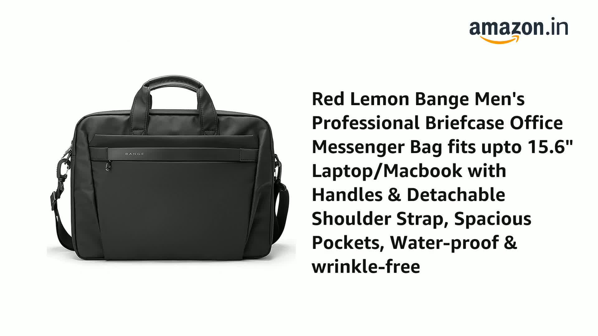afb　BIG MESSENGER BAG Red Lemon Bange Men's Professional Briefcase Office Messenger Bag