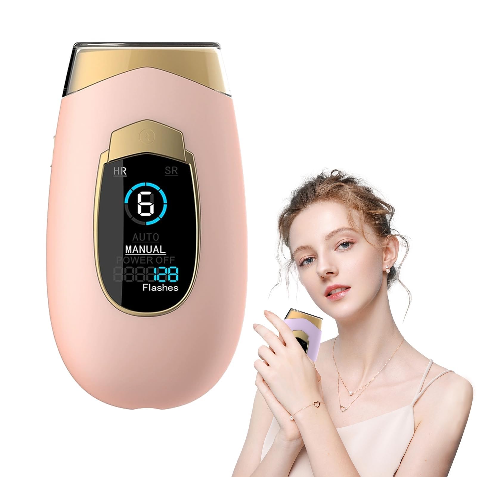 Lumisilk Luminia Depiladora, Tecnología IPL, Detiene el Crecimiento del Vello, Proporcionando una Piel Suave con una Sensación Delicada e Indolora(Rosa)