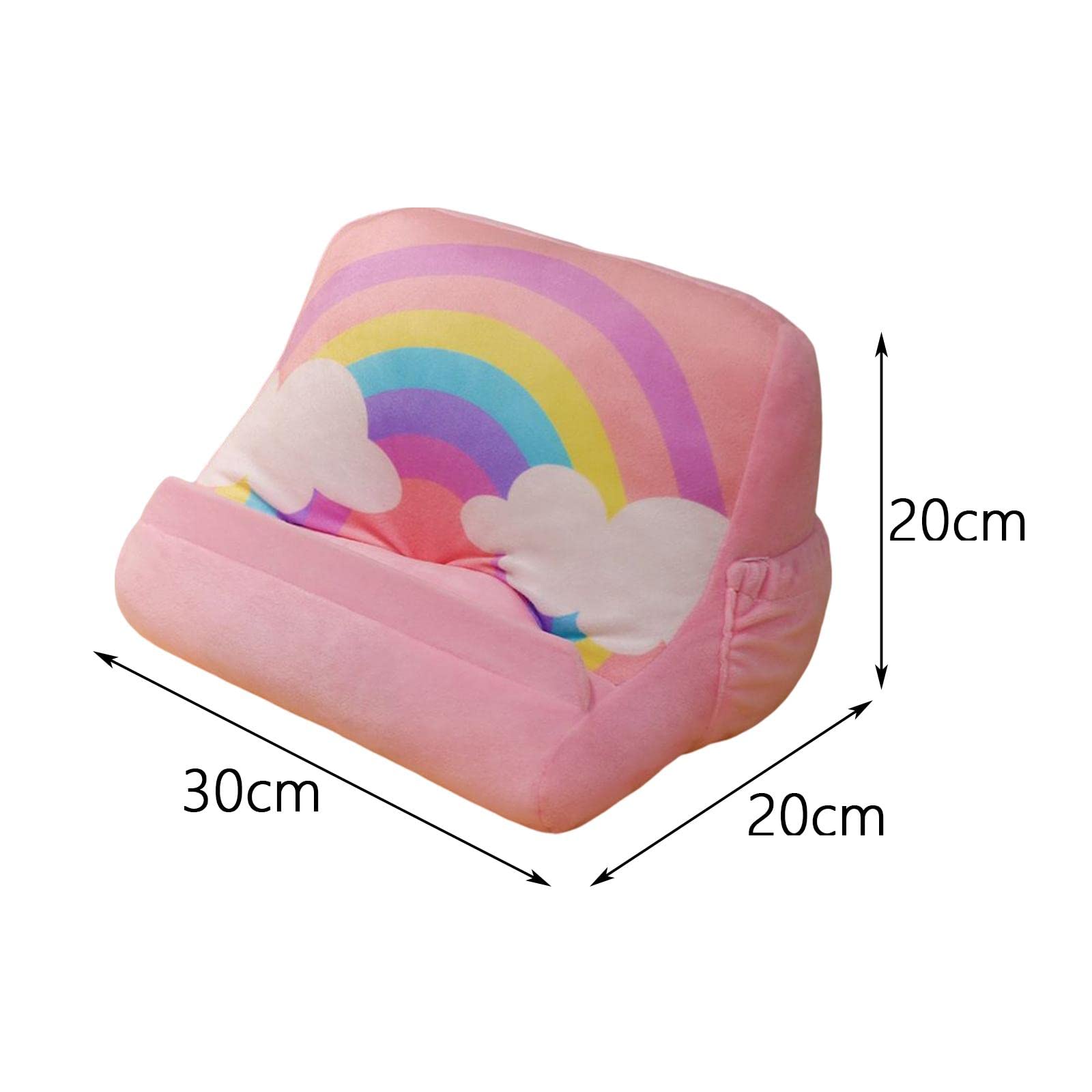 Set di 3 supporti per tablet con tasche elastiche per libri di cucina arcobaleno, 30 x 20 x 20 cm