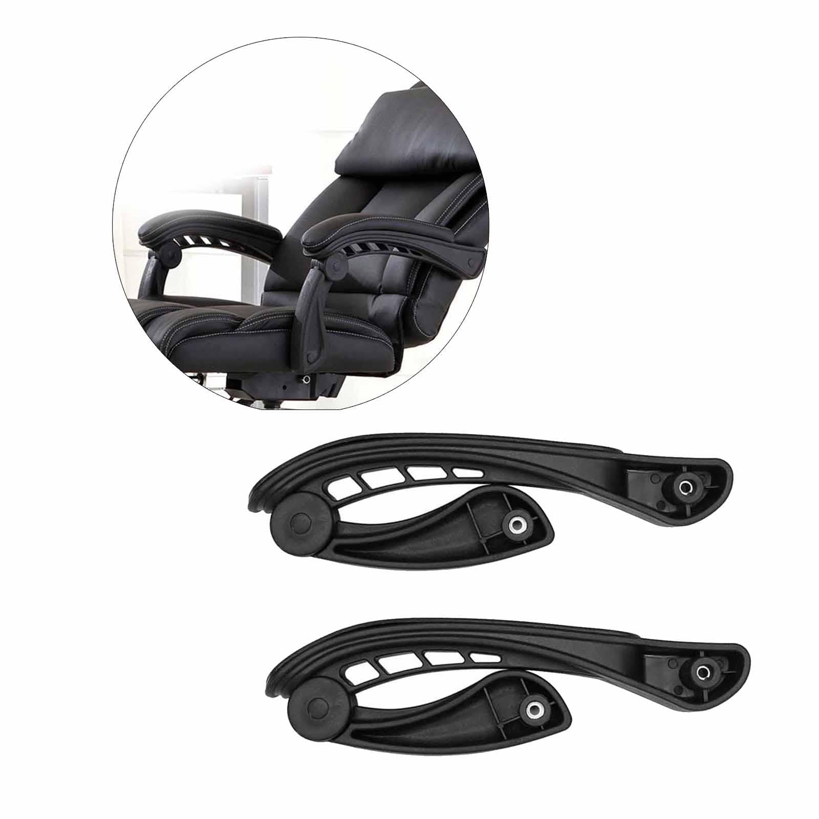 Colcolo 2 Stück Universal-Bürostuhl Armlehne Stuhl Armlehne Leichtes Zubehör Zartes Bewegliches für Gaming-Stuhl Computerstuhl Bürostuhl, 4 Löcher