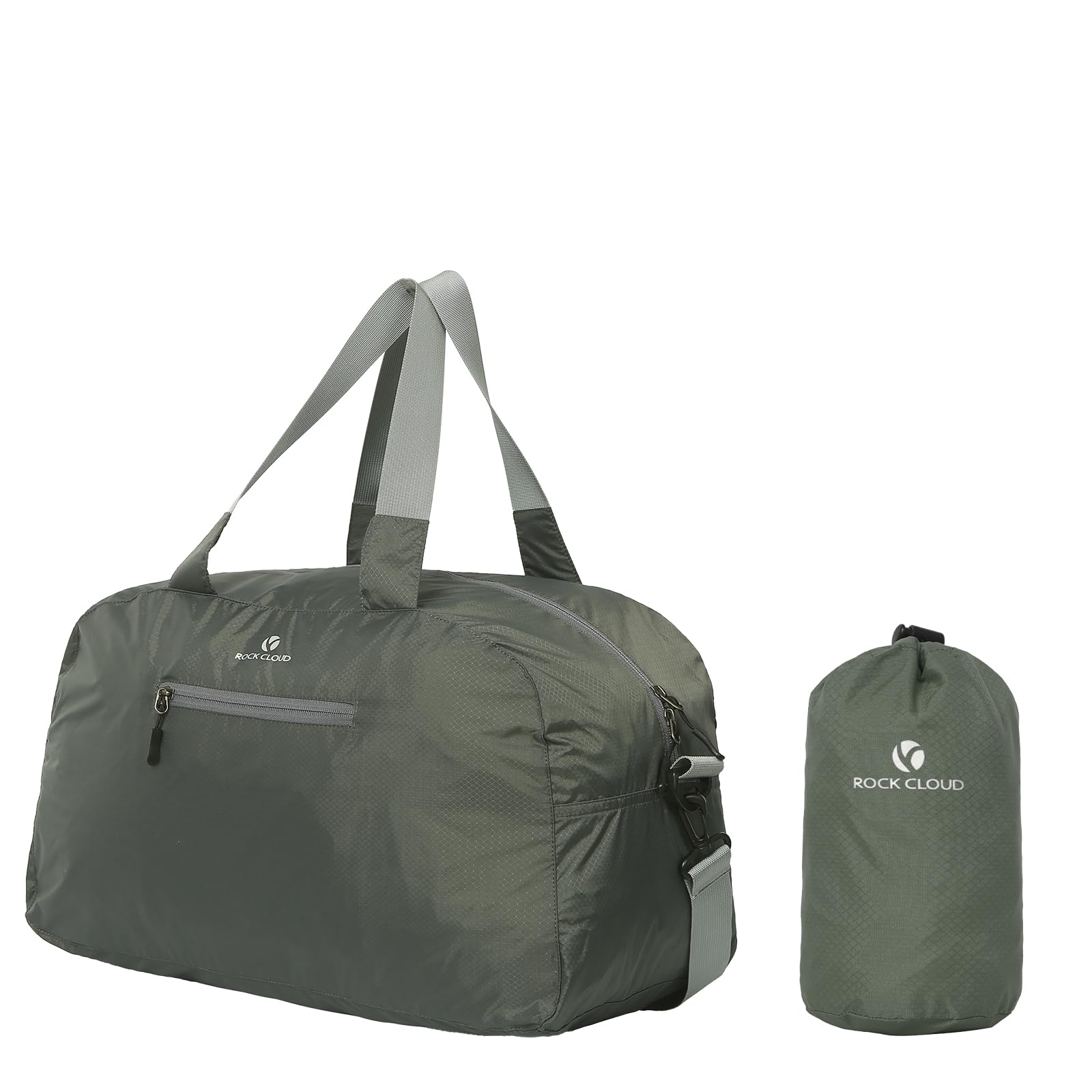 Rock Cloud Ultralight Foldable Duffel Bag 30L Water Repellent Packable Luggage Bag Weekend Overnight Bag for Sports Camping