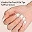 Vansiho French Gel Nail Tips, 150Pcs Long Square Gel Nail Tips, French Tips Press on Nails, Fake Nails for Nail Art DIY 15 Sizes
