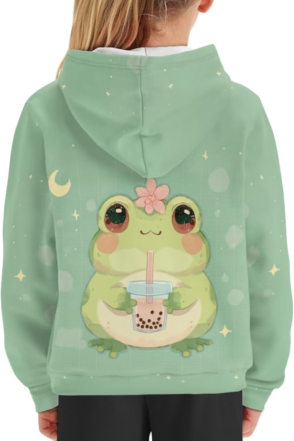 Girls' Fashion Hoodies & Sweatshirts Loose Casual Shirt Long Sleeve Pullover Hooded Tops with Pockets