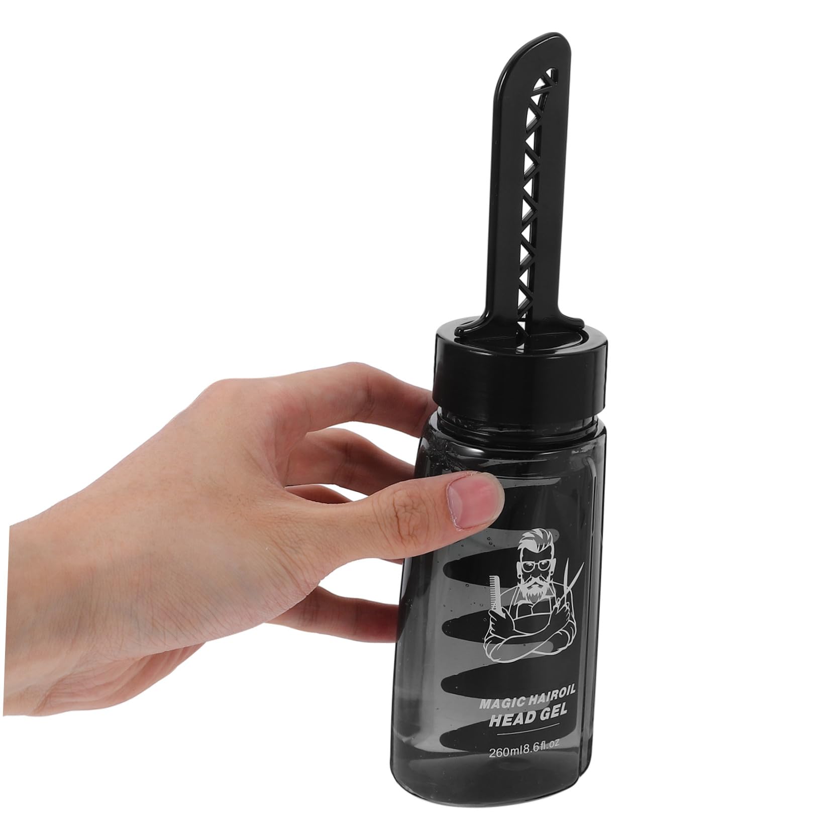 Healvian 3 Stück Haargel Dose 260ml Schwarz aus Kunststoff Leichtes Auftragen und Einfaches Styling für Herren für Friseure und Professionelle Haarpflege