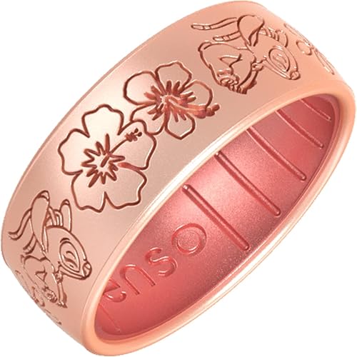 Vista 2 de Enso Rings Colección de anillos de silicona Lilo & Stitch de Disney, diseño cómodo y flexible