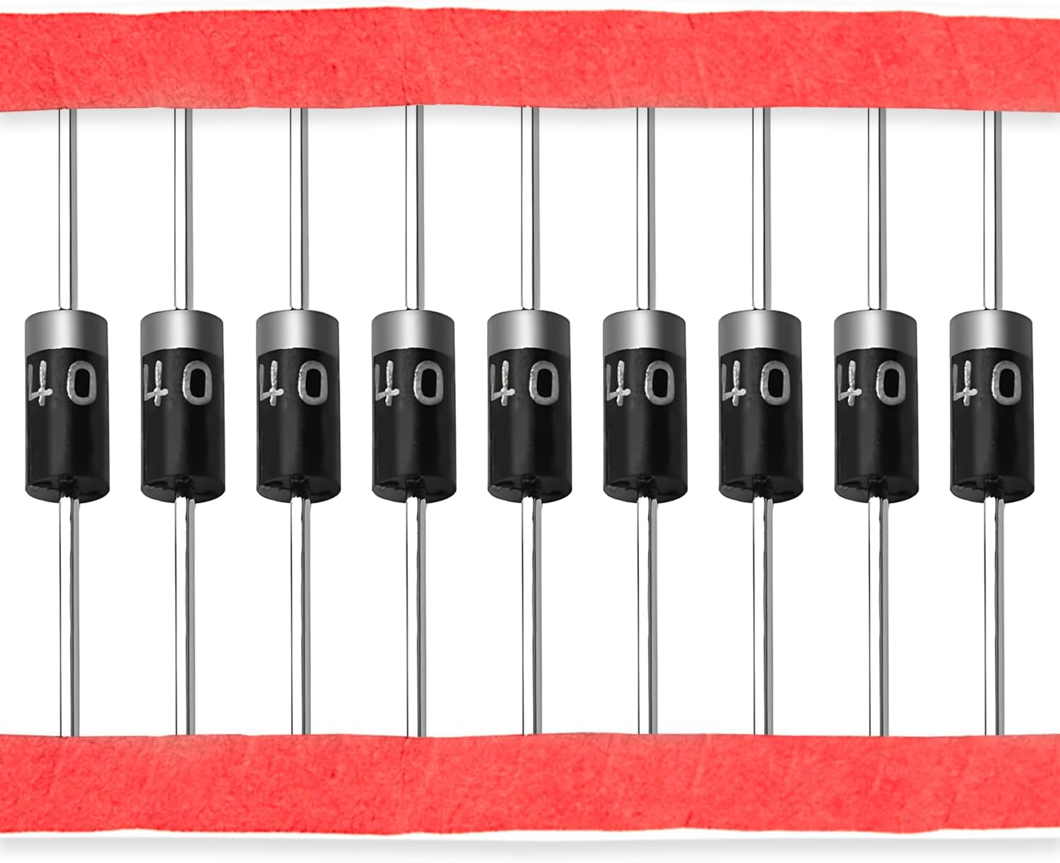 CHANZON (Pack of 100 Pieces) 1N4001 Rectifier Diode 1A 50V DO-41 (DO-204AL) Axial 4001 IN4001 1 Amp 50 Volt Electronic Silicon Doorbell Diodes
