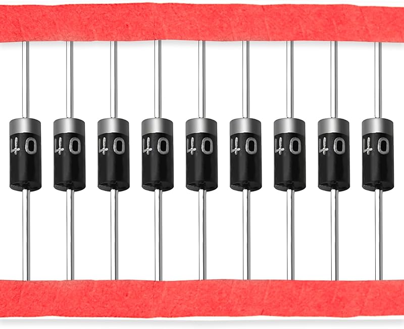 Chanzon 100pcs 1N4001 Rectifier Diode 1A 50V DO-41 (DO-204AL)