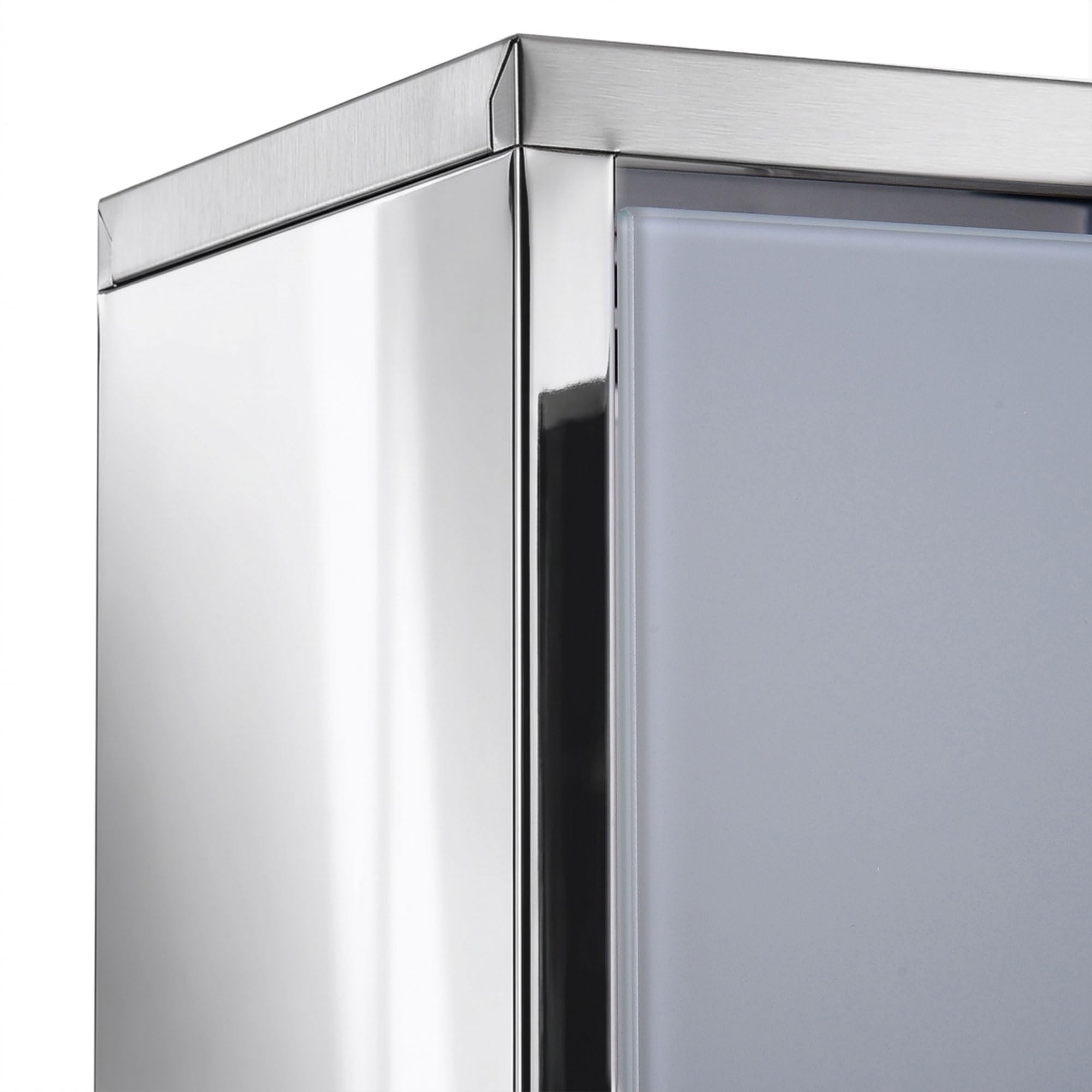 HOMCOM Armoire à Pharmacie Murale à 3 Niveaux en Acier Inoxydable avec Porte verrouillable en Verre avec 2 clés étagères de Rangement Argent