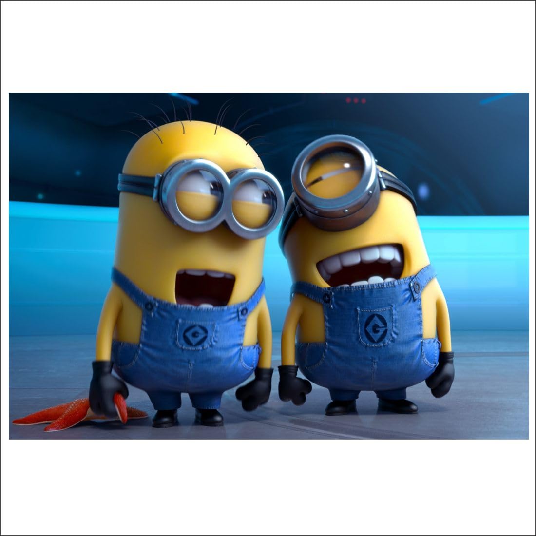 World Care Minions Cartoon Medium, Self-Adhesive Waterproof Wall Poster ...