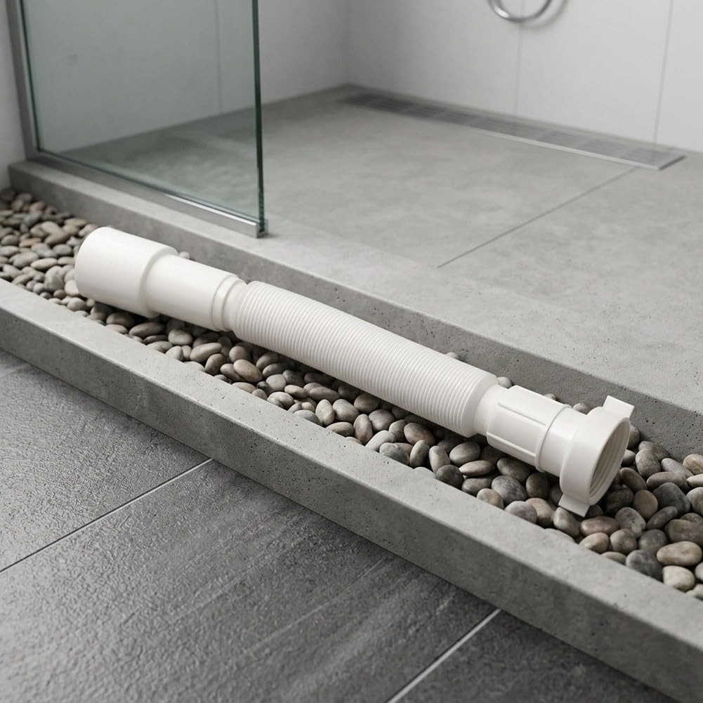 de Desagüe 40mm para Lavabo, Tubo Extensible 32-88cm con Sifón Antiolor, Conexión 1 1/4 Pulgadas para Baño y Cocina(7320760022)
