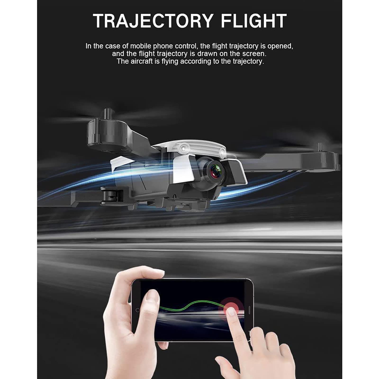Mini Drone WiFi FPV Drony do lokalizacji przepływu optycznego z podwójną kamerą 4K HD, rolka o 360 stopni, powrót jednym przyciskiem, na prezent świąteczny i noworoczny