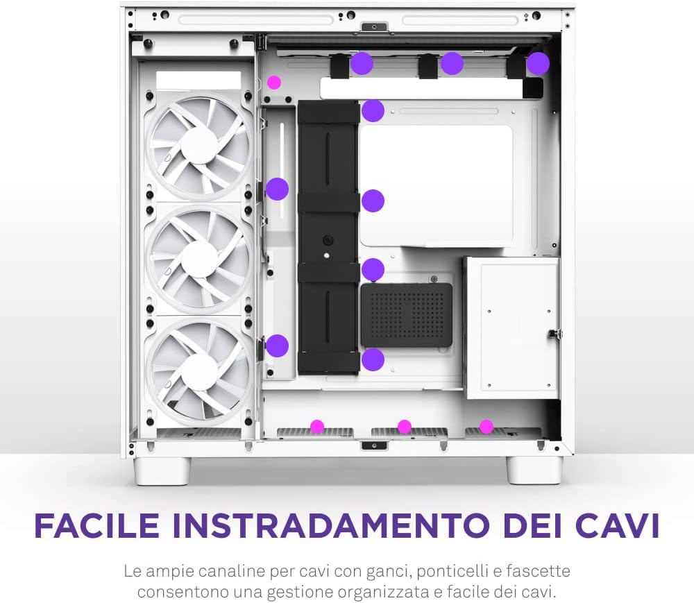 H9 Elite Case per PC gaming mid-tower ATX a doppia camera - Case PC - Immagine 6