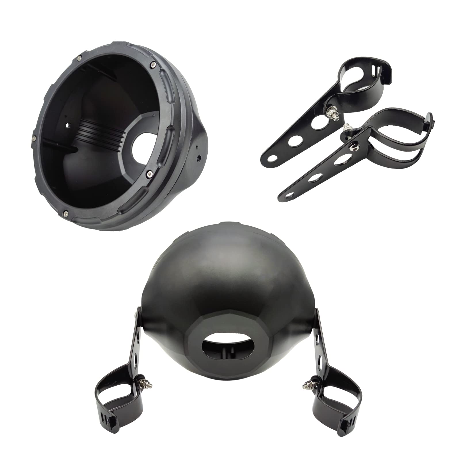 アクセサリー Becko Amazon.com: HARPUOU 7 Inch LED Motorcycle Headlight Housing