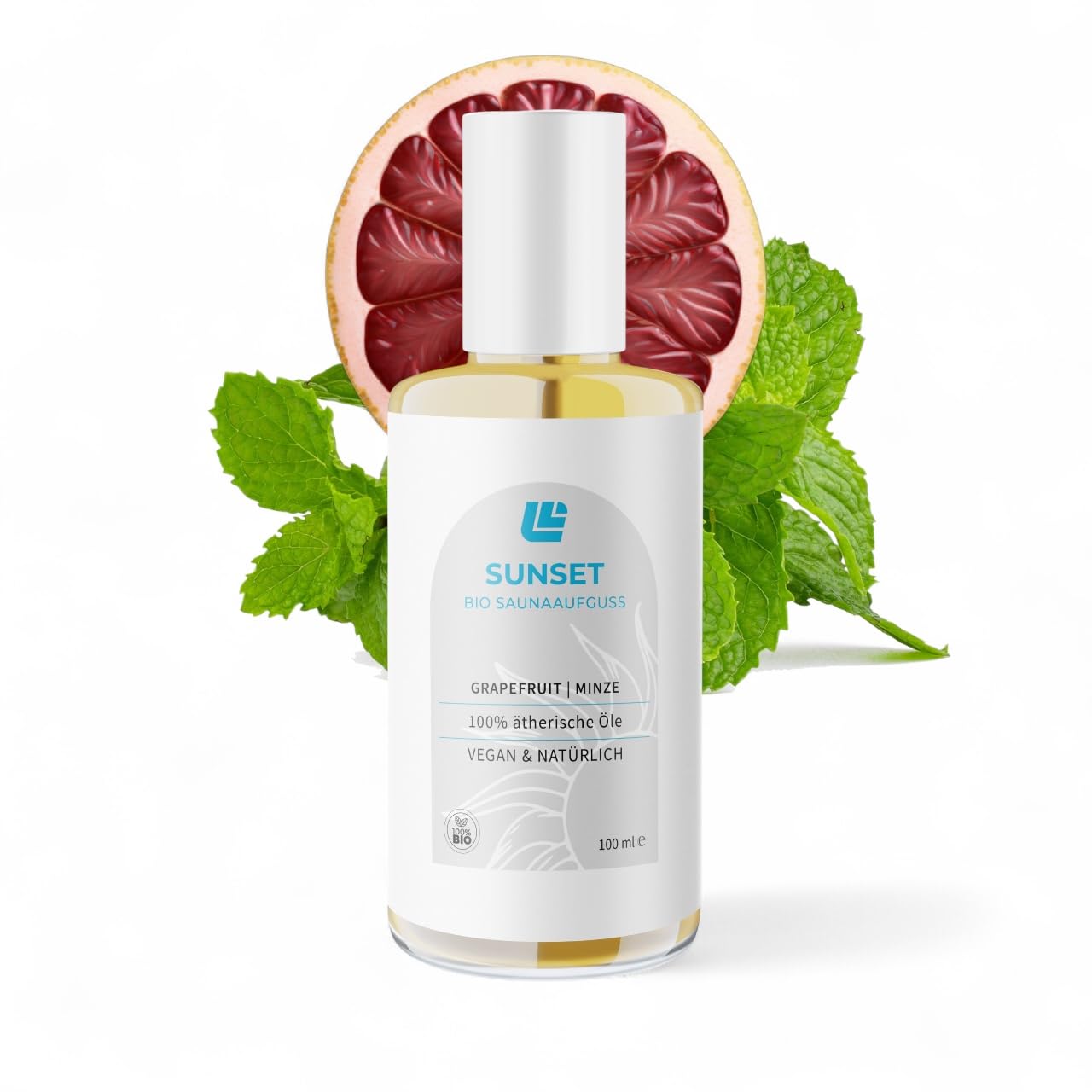 Bio Saunaaufguss 4er Set - 100% ätherische Öle - 4 x 100 ml - Vegan & Natürlich - Saunadüfte - Saunaöle - Premium Qualität - Wellness & Aromatherapie - Vegan & ohne Zusatzstoffe