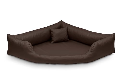 Juelle Cama Ortopédica para Perros, Cama Esquinera para Perros con Colchón Ortopédico para Perros Grandes
