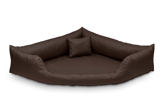 Juelle Cama Ortopédica para Perros, Cama Esquinera para Perros con Colchón Ortopédico para Perros Grandes