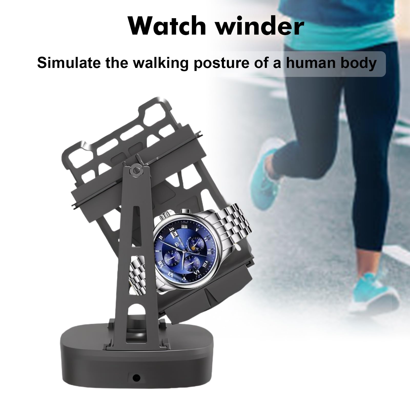 GBKDQQ Enrollador automático de relojes, rotador automático de relojes, enrollador automático para relojes automáticos, para reloj de pulsera y muñeca, para hombres y mujeres