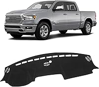 KUST Black Non-Slip Dash Cover for Dodge RAM 1500/2500/3500 2019-2026 - Custom Fit Dashboard Mat, UV Protector & Glare Reducer