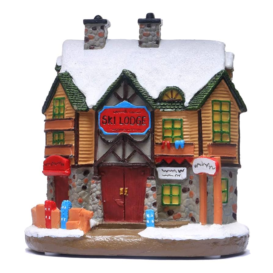 Amazon.com: QPURP Christmas Village House, Polyresin Lighted