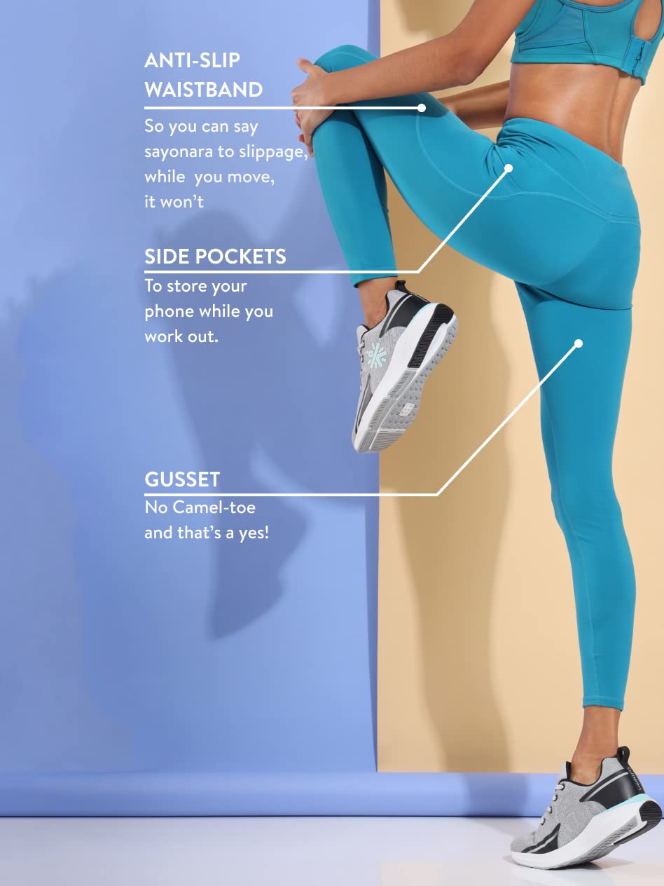 CULTSPORT AbsoluteFit Essential Solidne rajstopy, odporne na otarcia, legginsy treningowe dla kobiet, rozciągliwy w 4 kierunkach, odporne na przysiady, damskie ubrania sportowe, antypoślizgowe, odzież