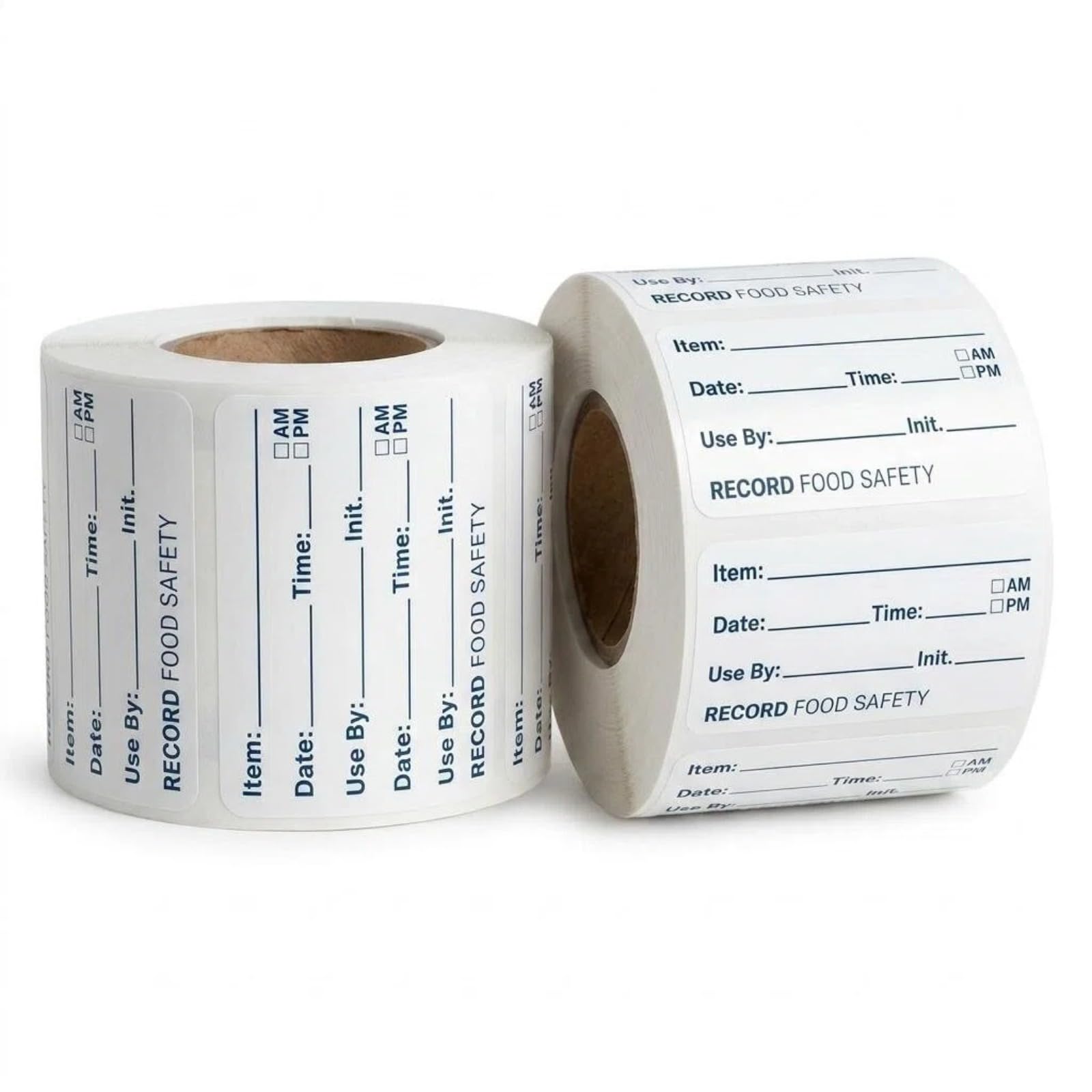 Food Labels Stickers – 1000Pcs 5×2.5 cm Freezer Labels Easy Peel Off, Removable Sticky Labels on a Roll for Date Labels for Food, Kitchen Storage, Jars & Containers, Waterproof