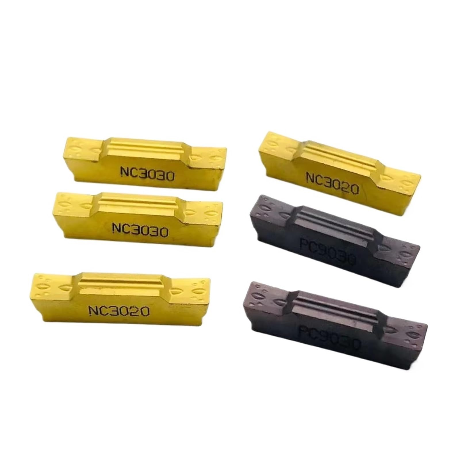 10PCS Drehmaschine CNC-Werkzeug Hartmetallklinge Schneid- Und Nutwerkzeuge(MGMN300 M PC9030)