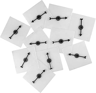 10 PCS Clear Transparent Spinners with Rotating Arrow Dry Erase Math Game Spinner for Party Games and Teaching