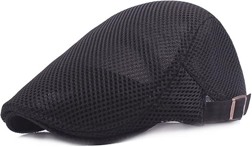 Gorra plana hombres transpirable malla verano sombrero Newsboy boina conductores hiedra gorras