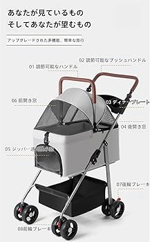 【獣医師推奨】おさんぽバギー ペットカート Amazon.co.jp: ペットカート【獣医師推奨】おさんぽバギー