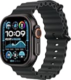 Apple Watch Ultra 2 (GPS + Cellular, 49MM) - Black Titanium Case with Black Ocean Band (Renewed)