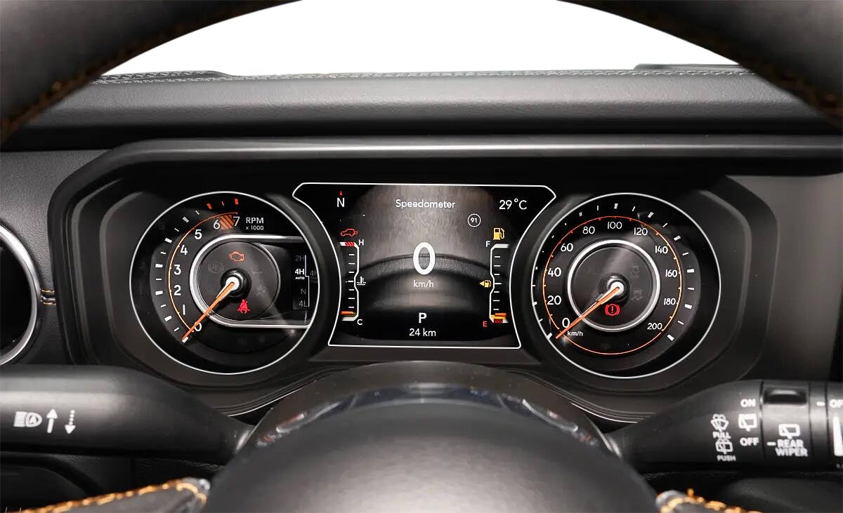 Dashboard Instrument Panel LCD Screen Tempered Glass Protective Film Speedometer Protector Cover for Jeep Wrangler JL 2024 Interior Accessories 3pcs