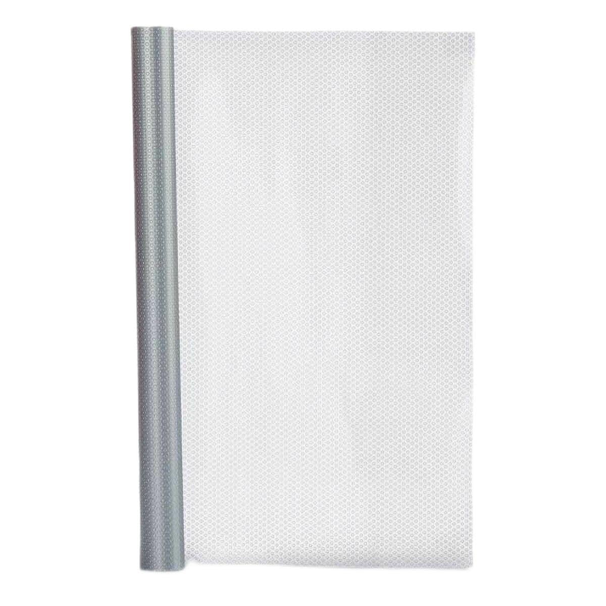 Kinvara antideslizante plateado que evita caídas y protege tus estantes en rollo de 45 x 200 cm