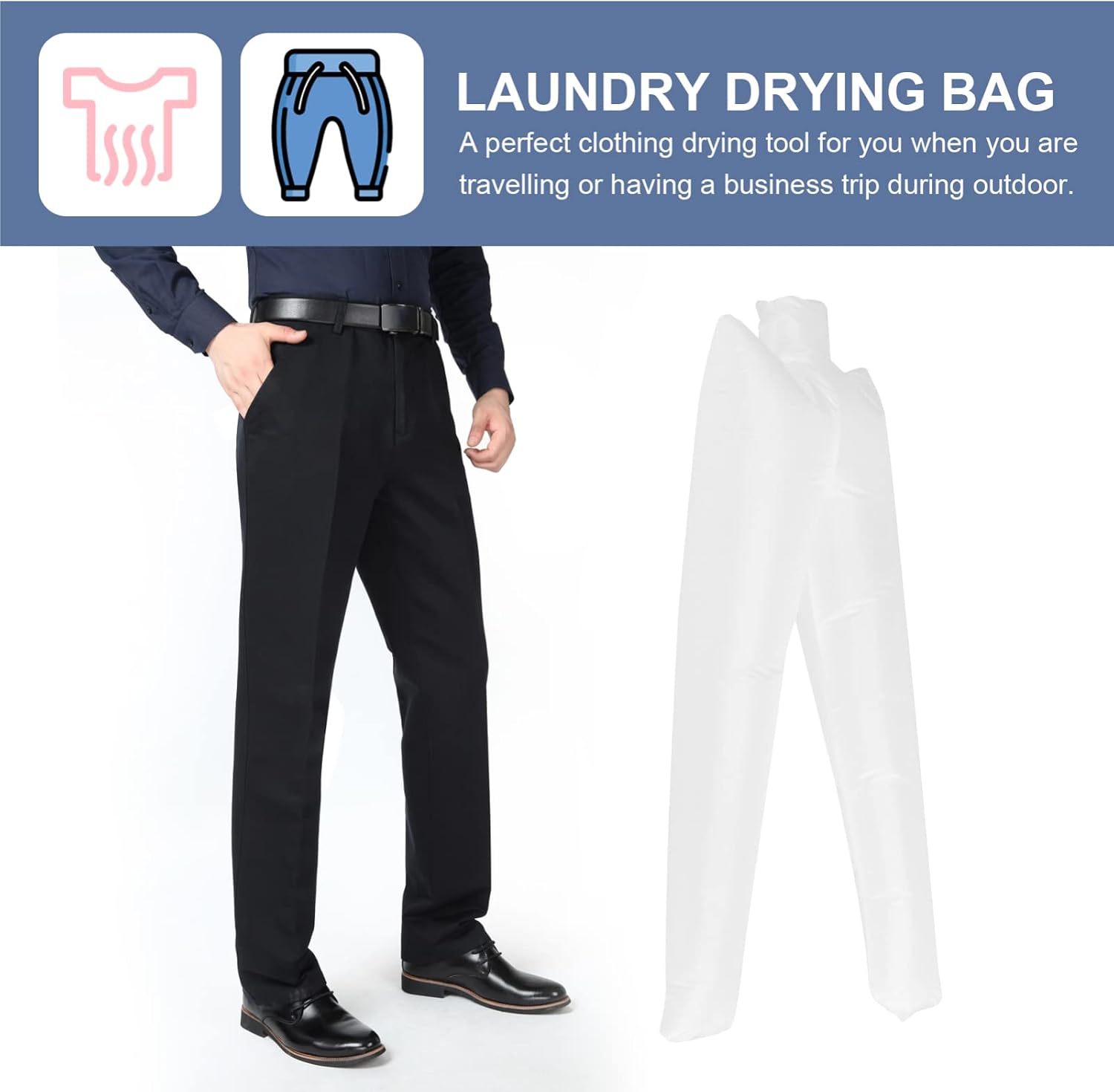 Laundry Bag Design Portable Trousers Drying Bag for Travel No Wrinkle No Deformation Easy to Use Dryer