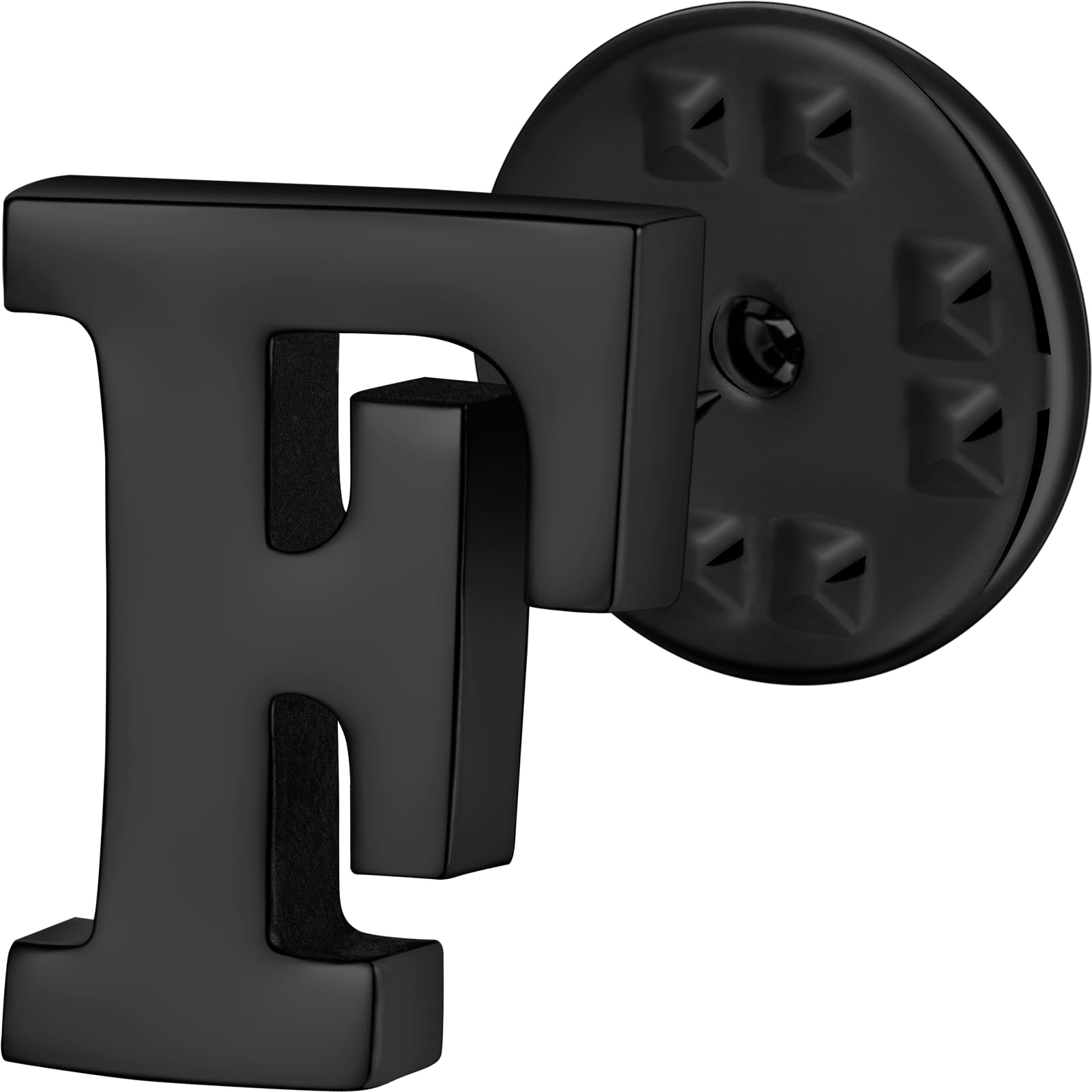 Initial Lapel Pin for Men & Women, Brooch Pins for Mens Suits, Black Tie Tacks Button Pins-image-14