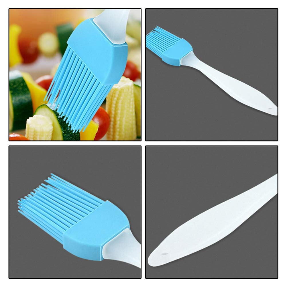 Brosse Barbecue Sauce Brosse à Badigeonner Barbecue Long Manche - 4 Têtes Rechange - Cuisson Grill Parfaite Brosse Manche Long