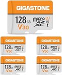 GIGASTONE 100GB Micro SD Card 2-Pack, A1 V30, 4K Video Recording, Compatible with Security Camera, Dash Cam, Drone, 100MB/s MicroSDXC Memory Card UHS-I V30 Class 10, with Adapter