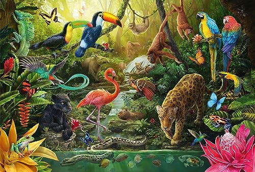 Schmidt Spiele 56456 Jungle Dwellers, puzzle per