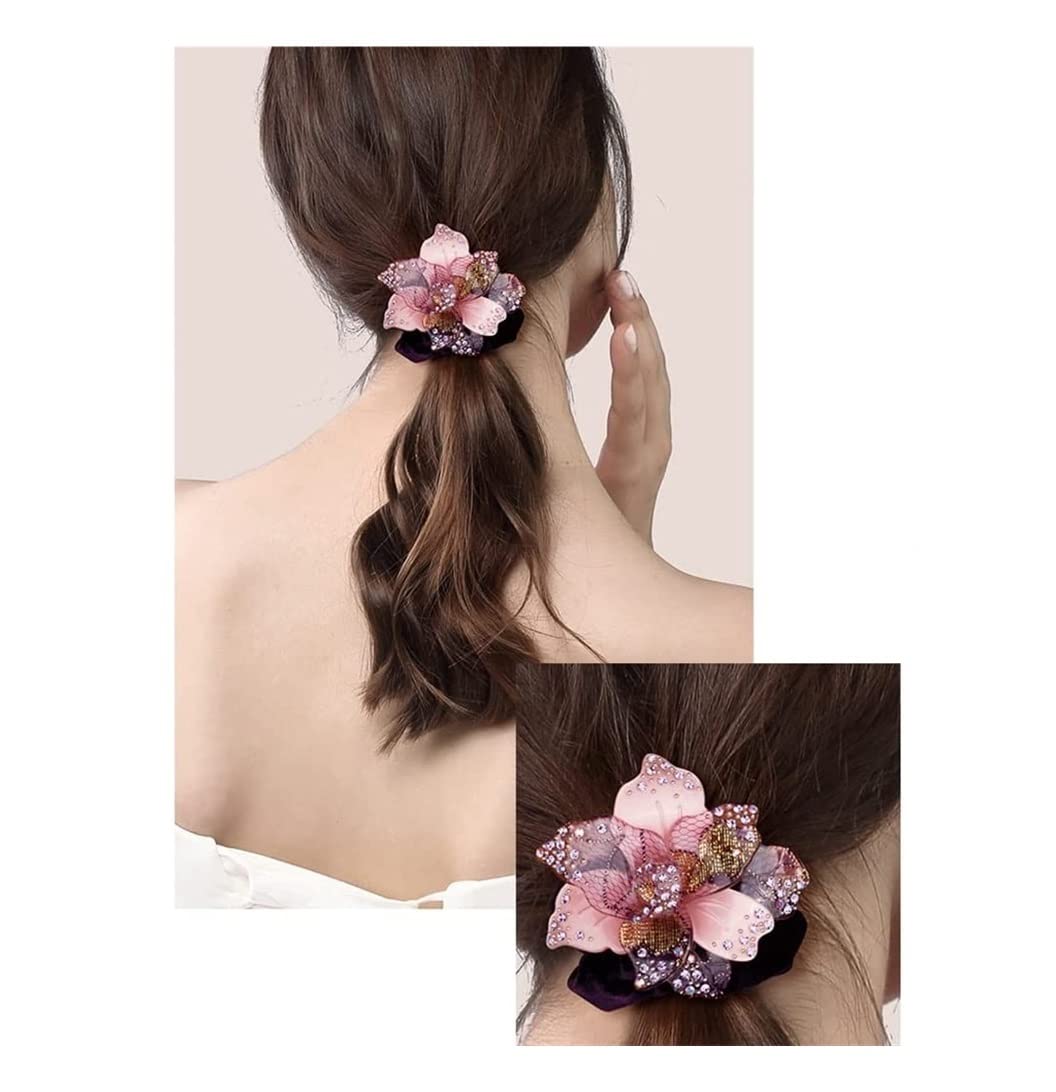 Coleteros Pelo para Cola de Caballo, Hair Scrunchies Velvet Elásticos Hair Bobble Scrunchy Hair Bands Mujeres Soft Hair Ties Gomas de Pelo Mujer