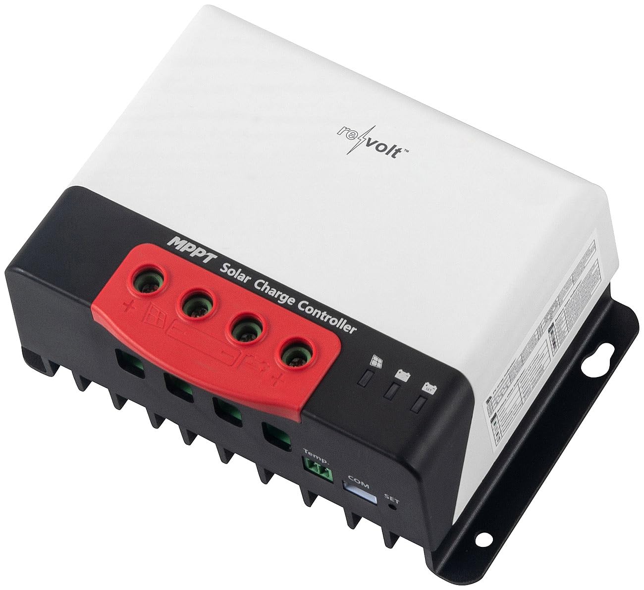 revolt Regolatore di carica solare MPPT 12/24 V, 20 A, Bluetooth e app