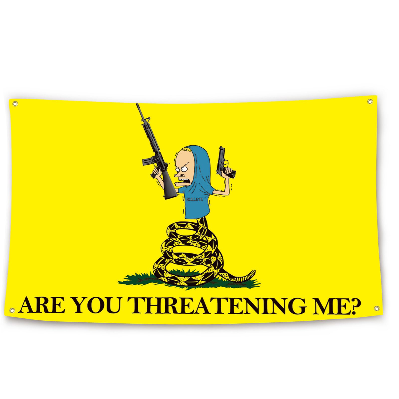 Are You Threatening Me Flag 3x5 Ft Funny Flag for Room Teen Guys Girls Bedroom Living Room Decor College Dorm Decor Flag