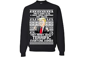 Wild Bobby Great Terrific Merry Christmas Funny Donald Trump Xmas Ugly Christmas...