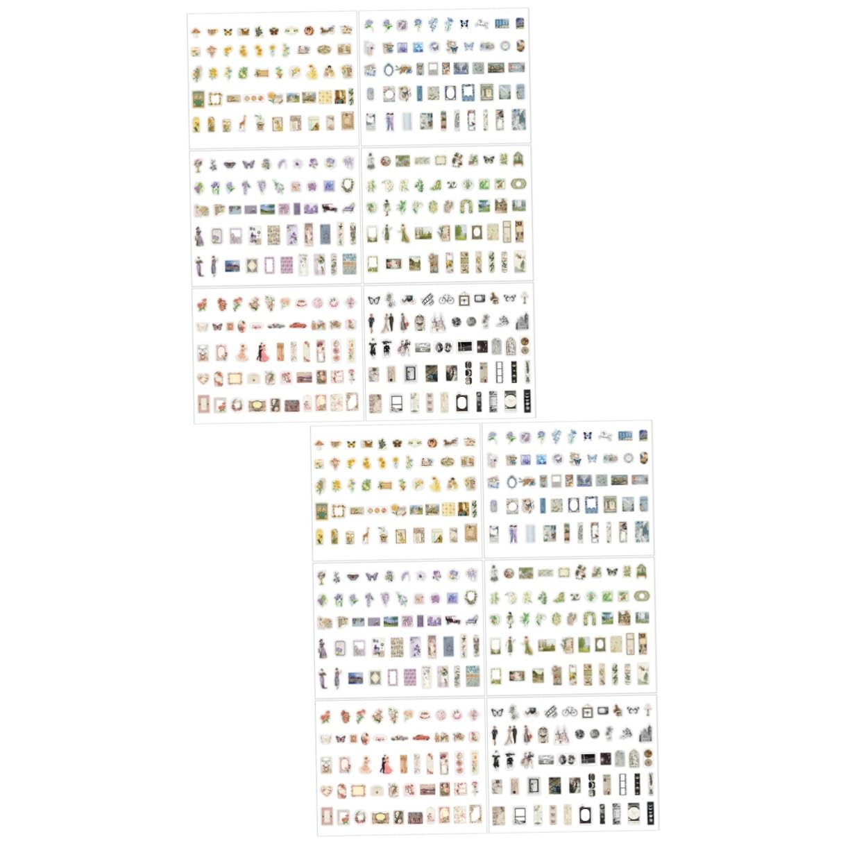 Autocollants Washi scrapbooking VILLCASE pour personnaliser sans laisser de trace sur vos albums